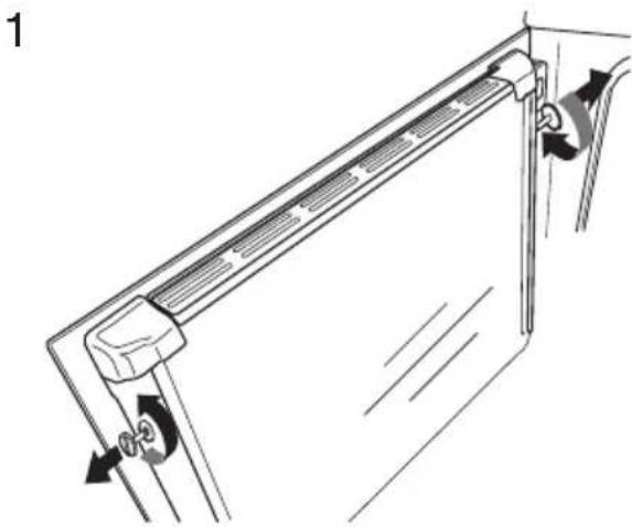 ELECTROLUX EOC69611X - Removing the glass panels - 1