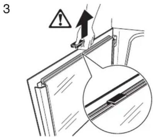 ELECTROLUX EOC69611X - Removing the glass panels - 3