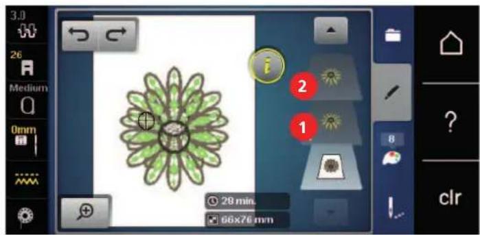 BERNINA 590 - Dupliquer le motif de broderie - 3