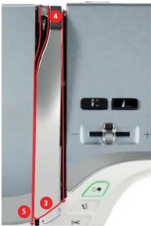 BERNINA 590 - Guider le fil jusqu'à l'aiguille - 2