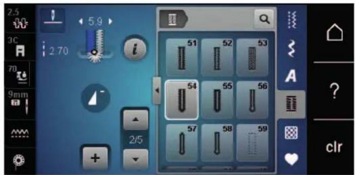 BERNINA 590 - Coudre une boutonnière manuelle en 5 étapes avec le pied pour boutonnière n° 3C - 4