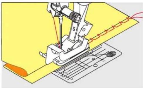 BERNINA 590 - Coudre un bord d'ourlet - 3