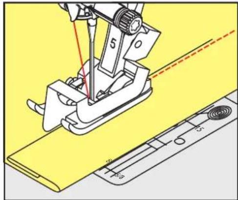 BERNINA 475 QE - Coudre un bord d'ourlet - 2