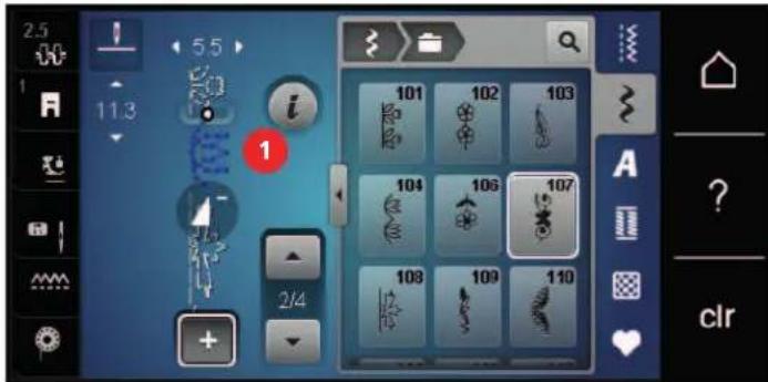 BERNINA 475 QE - Effacer un motif de point unique - 4