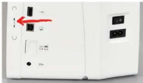 BERNINA 475 QE - Fixation du stylet (accessoire en option) - 1