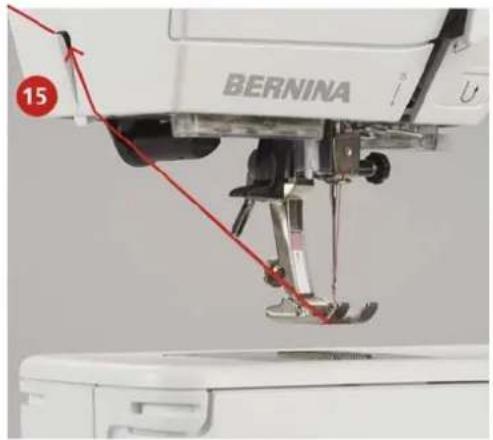 BERNINA 475 QE - Enfiler le fil supérieur - 7