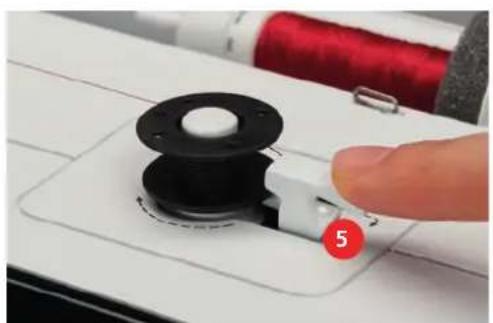BERNINA 475 QE - Embobiner la canette - 4