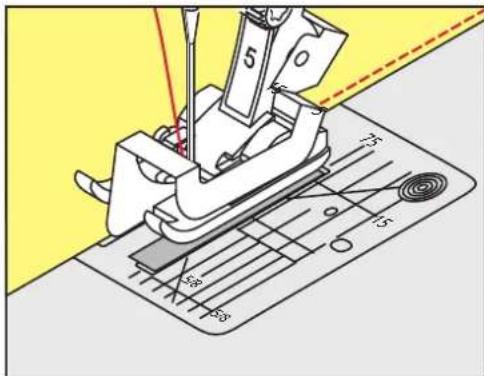 BERNINA 475 QE - Piquer serré des bords - 1