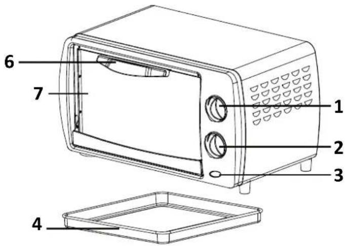 AFK MB1200P.1 - BESCHREIBUNG DER TEILE: - 1