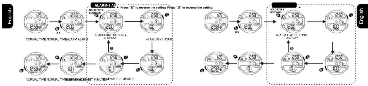 Calypso K5654 - HOW TO SET ALARM TIME - 1