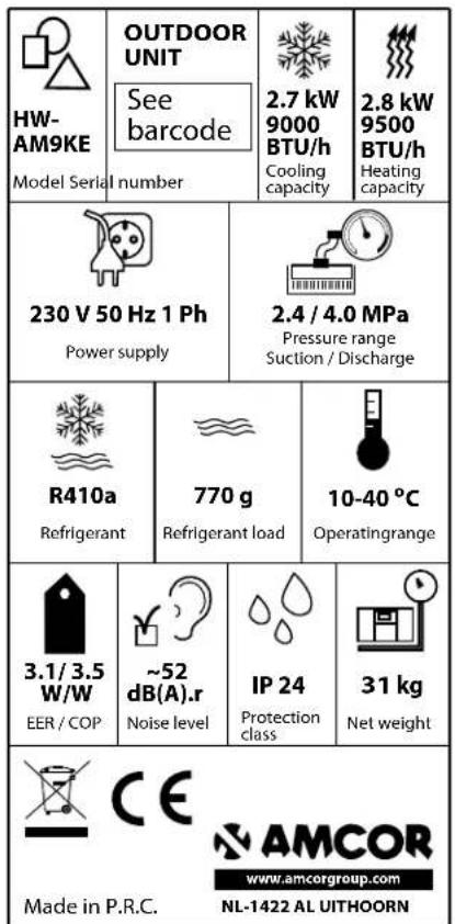 Amcor HW AM12KE - Peu économe - 3