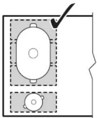 AEG IPE84571IB - Col·loqueu bé la bateria de cuina: - 1