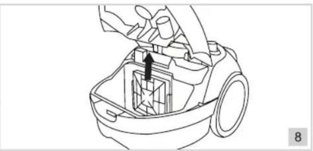 BESTRON Amigo ABG100AMY - NETTOYAGE ET ENTRETIEN - Nettoyer ou remplacer le filtre d'entrée - 1