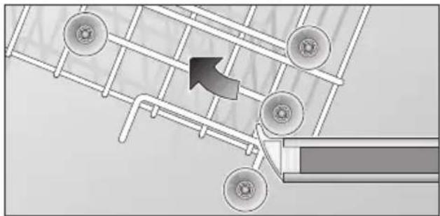 BOSCH SGS84A12EU - Panier à vaisselle supérieur avec des paires de roulettes en haut et en bas - 1