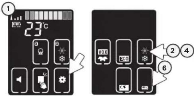 ANGELCARE AC720 - TO SET TEMPERATURE RANGE: - 1