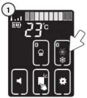 ANGELCARE AC720 - TO ACTIVATE THE TEMPERATURE ALARM: - 1