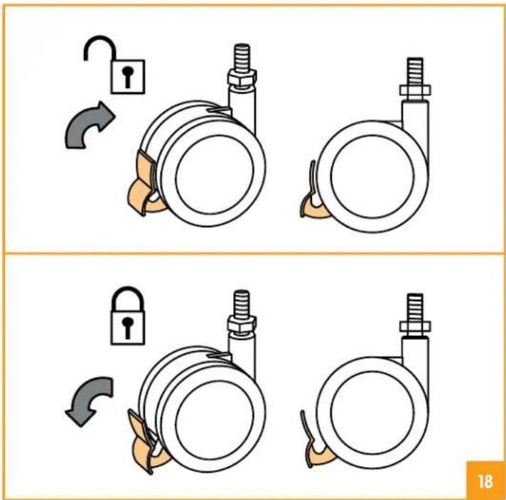 Bloom Alma Papa - x 4pc - castors - 28