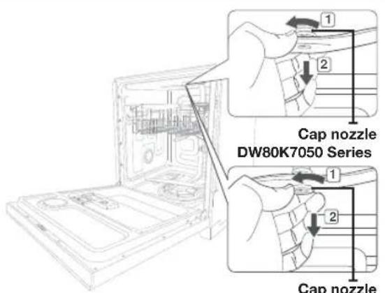 SAMSUNG DW80R5061UG - Upper nozzle - 1