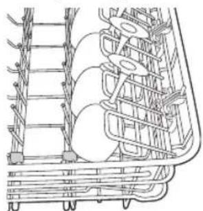 SAMSUNG DW80R5061UG - Using the glass support - 1