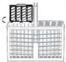 SAMSUNG DW80R5061UG - USING THE CUTLERY RACK - 1