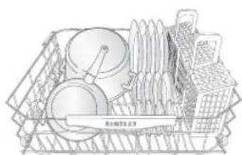 SAMSUNG DW80R5061UG - Carga de objetos grandes en la zona StormWash™ (Lavado potente) Para molelos aplicables)( - 1
