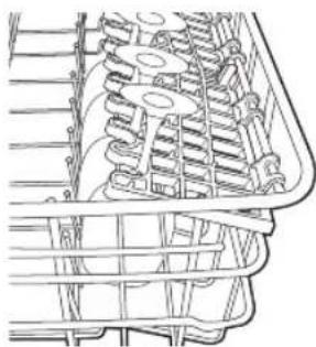 SAMSUNG DW80R5061UG - Uso del soporte para copas - 2