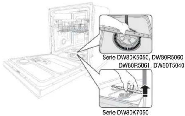 SAMSUNG DW80R5061UG - Boquilla inferior - 1