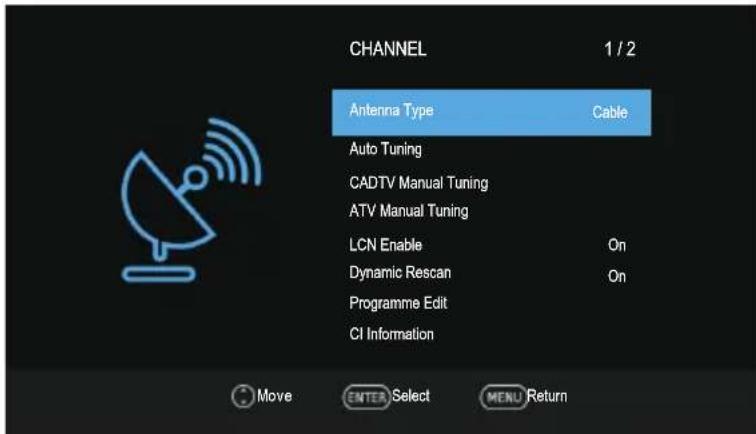 Blue BL40G6FHDT2 - Channel Menu - 2