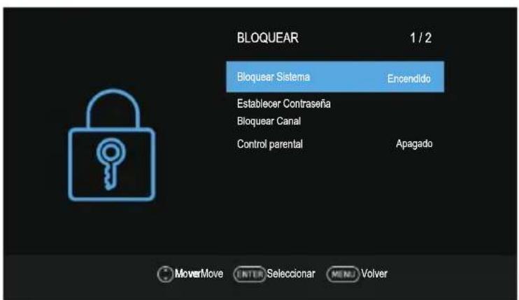 Blue BL40G6FHDT2 - Menú de bloquear - 1