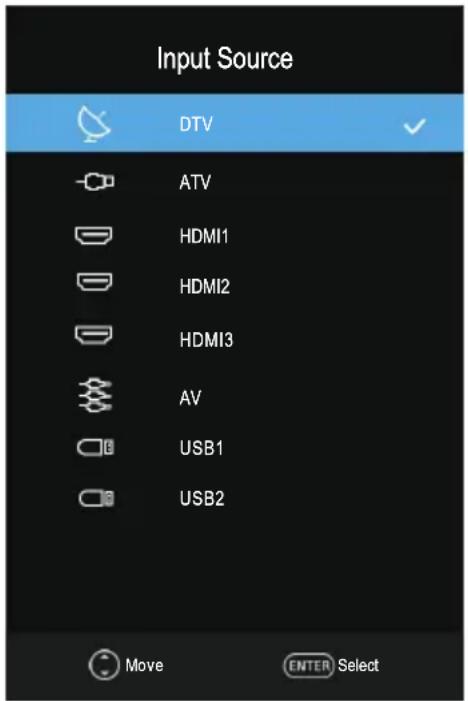 Blue BL40G6FHDT2 - Changing the Input Source - 1