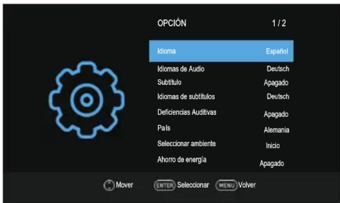 Blue BL40G6FHDT2 - Menú de opción - 1