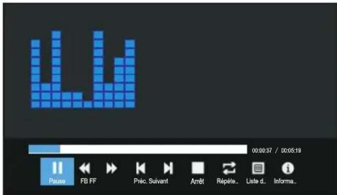 Blue BL40G6FHDT2 - Pendant la lecture des fichiers de Musique : - 1