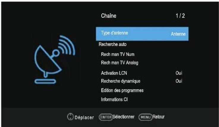 Blue BL40G6FHDT2 - Menu Chaîne - 1
