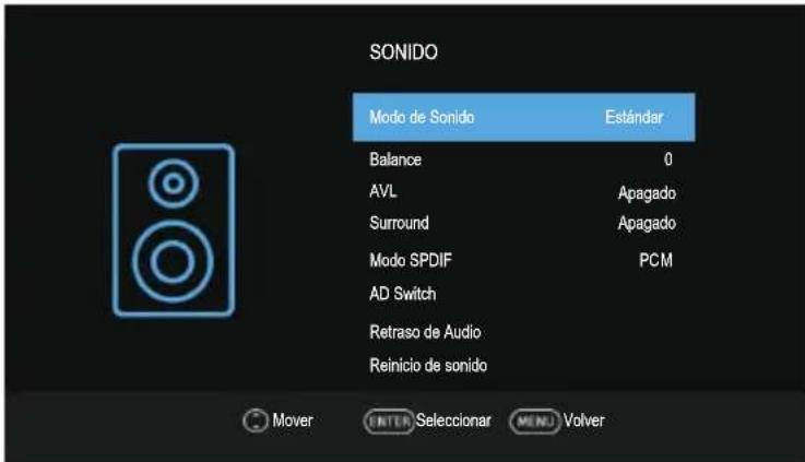 Blue BL40G6FHDT2 - Menú de sonido - 1