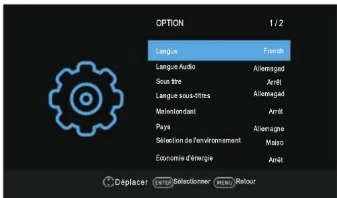 Blue BL40G6FHDT2 - Menu de configuration - 1