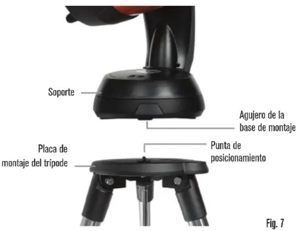 CELESTRON NexStar 8SE - INSTALACION DE NEXSTAR AL TRIPODE - 3