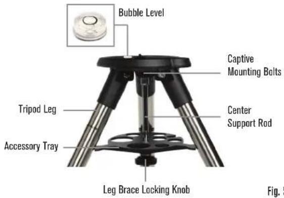 CELESTRON NexStar 8SE - ATTACHING THE NEXSTAR TO THE TRIPOD - 1