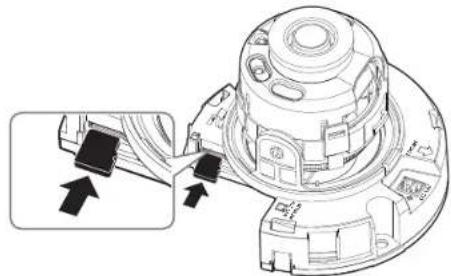Hanwha QNO6012R - Insertion d'une carte mémoire micro SD (QNO-6012R/6022R/6032R/6072R/6082R) - 4