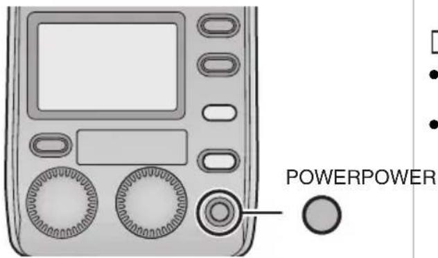 PANASONIC Lumix DMWFL500E - Appuyez sur la touche [POWER]. - 1