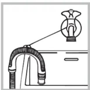 INDESIT WIXXL 126 (EU).1 - Anschluss des Ablaufschlauches - 2