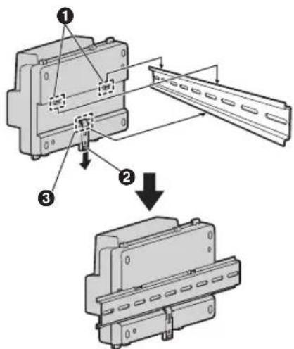 PANASONIC VLVM302 - Fixation à un rail DIN - 1