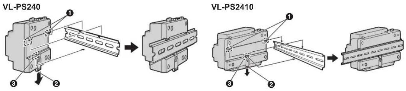 PANASONIC VLVM302 - Fixation à un rail DIN - 1