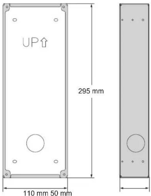 PANASONIC VLVM302 - Dimensions et préparation du boîtier arrière - 1