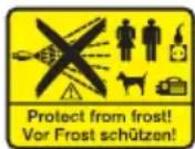Kärcher K2 Universal - Symboler på aggregatet - 1
