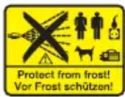 Kärcher K2 Universal - Symboler på maskinen - 1