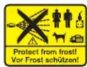 Kärcher K2 Universal - Symbols on the machine - 1
