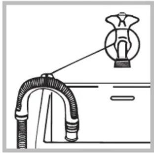 INDESIT IWC 71281ECOEU60HZ.R - Collegamento del tubo di scarico - 2