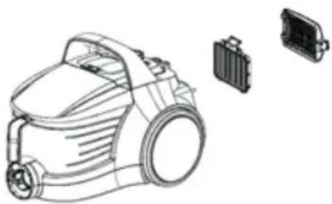 BEKO VCO32801AR - Filtr HEPA i filtr wylotowy - 1