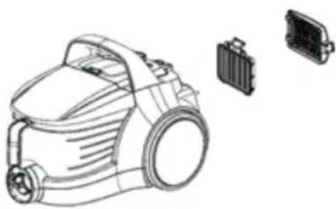 BEKO VCO32801AR - Filter HEPA in izhodni filter - 1