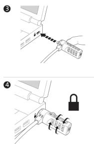 KENSINGTON Combination Laptop Lock - 3
